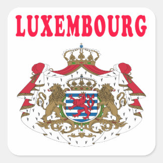 Sticker Carré Luxembourg Armoiries Designs