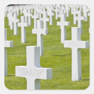 Sticker Carré Luxembourg, Hamm. Cimetière Militaire Américain