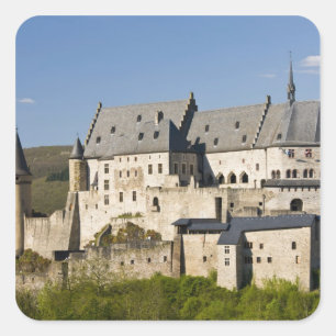 Sticker Carré Luxembourg, Vianden. Château de Vianden (construit