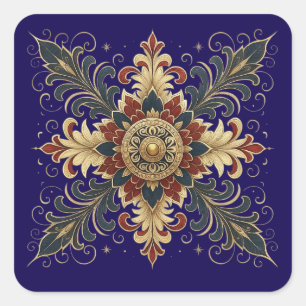 Sticker Carré Luxury Mandala 
