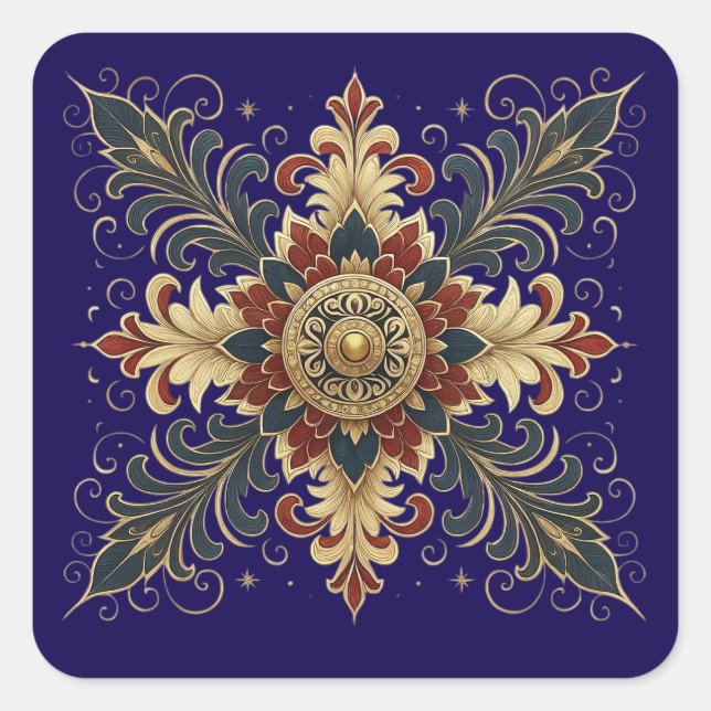 Sticker Carré Luxury Mandala  (Devant)