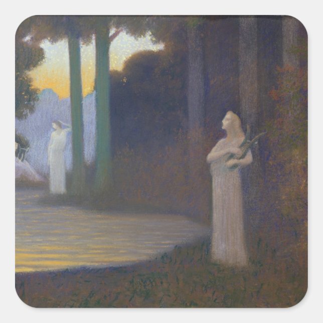 Sticker Carré Lyricisme dans la Forêt, 1910 (Devant)