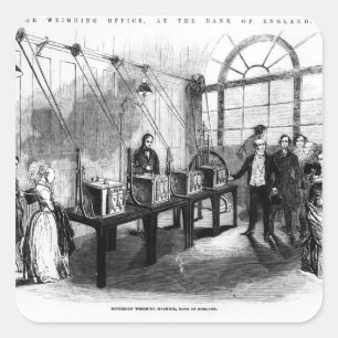 Sticker Carré Machine de pesage souveraine, Banque d'Angleterre