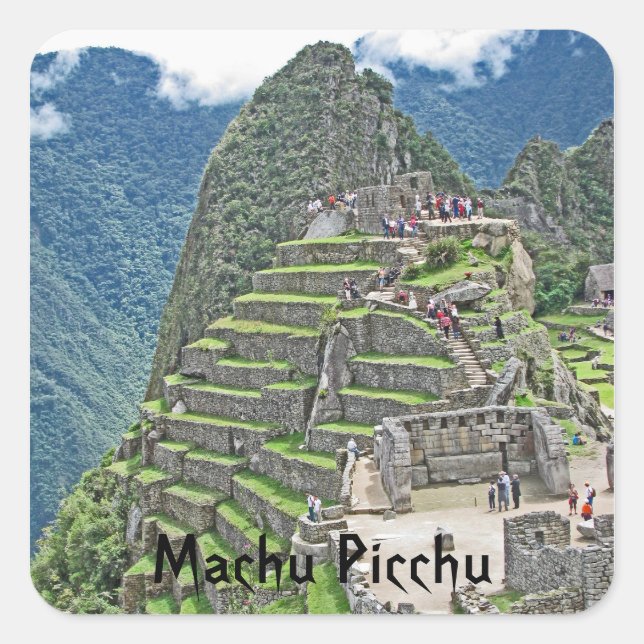 Sticker Carré Machu Picchu (Devant)