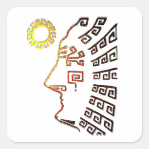 Sticker Carré Machu Picchu Cusco Pérou