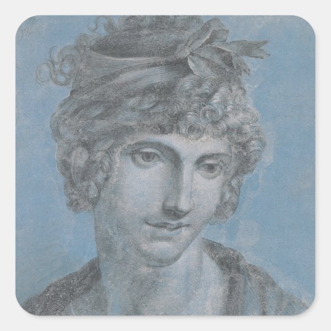 Sticker Carré Madame Aubry Olympia de Gouges, 1784 (Devant)