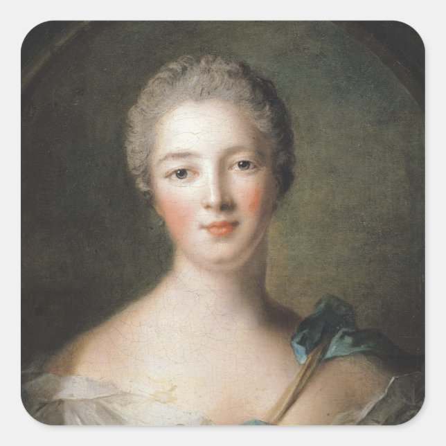 Sticker Carré Madame de Pompadour 1748 (Devant)