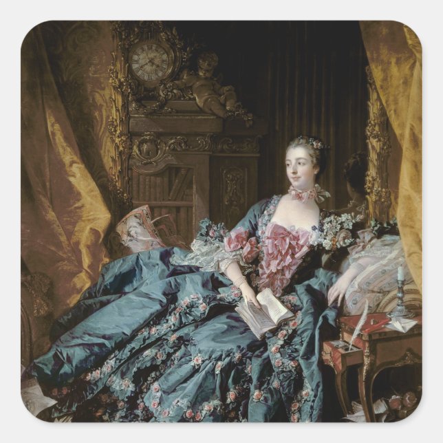 Sticker Carré Madame de Pompadour, 1756 (Devant)