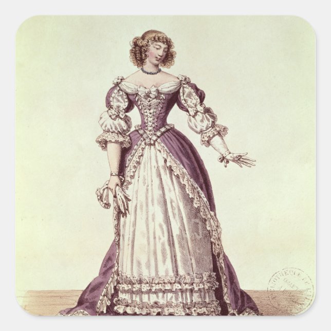 Sticker Carré Madame Moliere, née Armande Bejart (Devant)