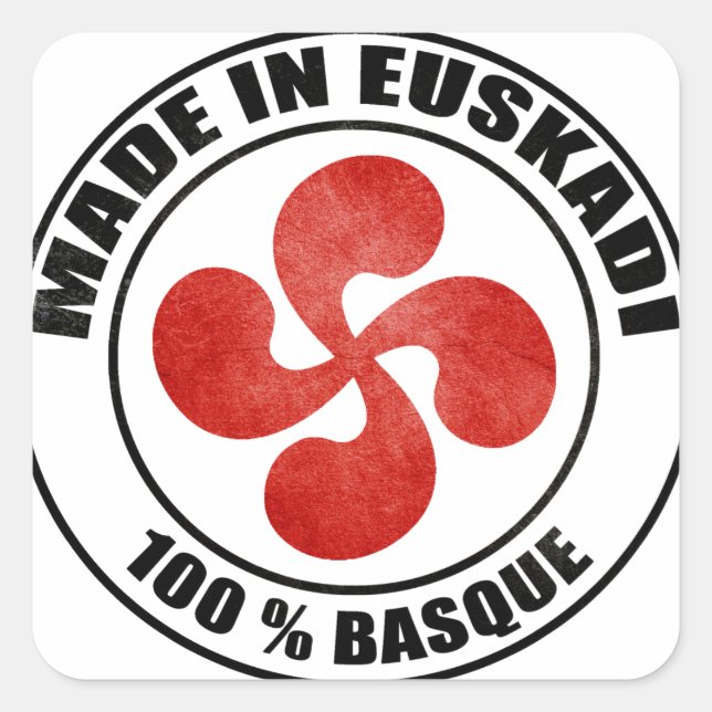 Sticker Carré made in Euskadi Bayonne (Devant)