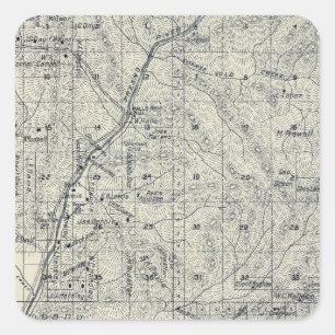 Sticker Carré Madera County, Californie 10