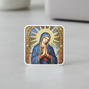 Sticker Carré Madone en mosaïque