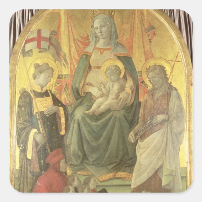 Sticker Carré Madonna del Ceppo, 1453 (et détail 62016) (Devant)