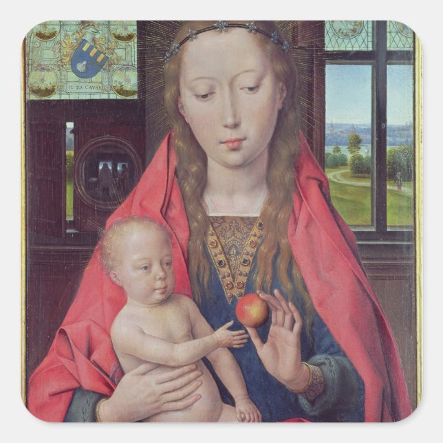 Sticker Carré Madonna et Enfant 2 (Devant)