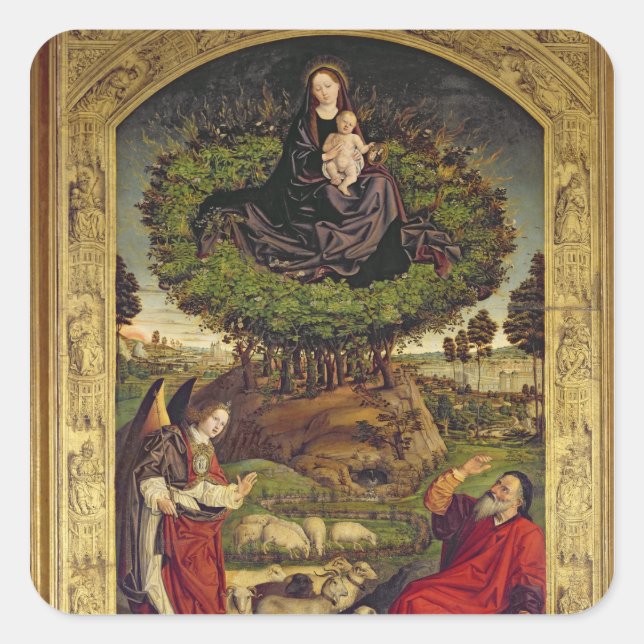 Sticker Carré Madonna et Enfant 2 (Devant)