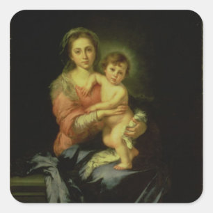 Sticker Carré Madonna et Enfant, après 1638