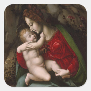 Sticker Carré Madonna et Enfant, vers 1520