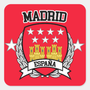 Sticker Carré Madrid