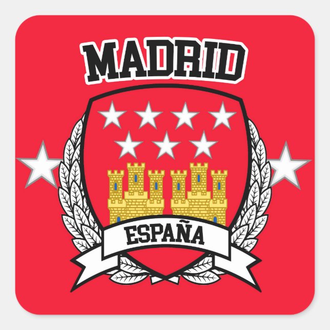 Sticker Carré Madrid (Devant)