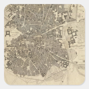 Sticker Carré Madrid, Espagne