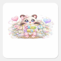 Magasin Mignon Kawaii Petite Entreprise Chat Rose