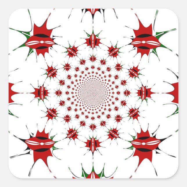 Sticker Carré Magic Kenya : Kaleidoscope 🇰 identité culturelle  (Devant)