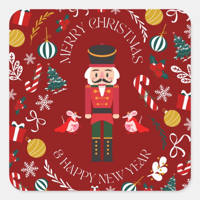 Sticker Carré Magie de Nutcracker (Devant)