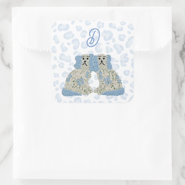 Sticker Carré Magnolia Staffordshire Chiens Ginger Jars Jar (Sac)