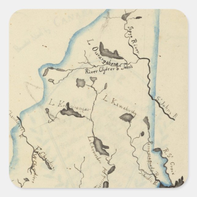 Sticker Carré Maine 11 (Devant)