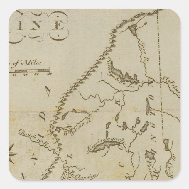 Sticker Carré Maine 9 (Devant)