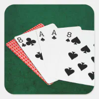 T-shirt Carré d'As poker pour homme avec cartes de jeux