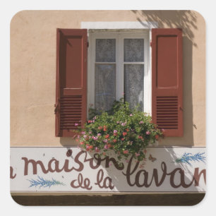 Sticker Carré Maison de la Lavande, Place du Couwert,