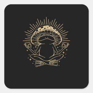Sticker Carré Maisonnette Frog & Minimalisme  Esthétique Goblinc