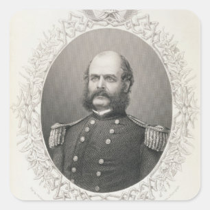 Sticker Carré Major Ambrose Everett Burnside