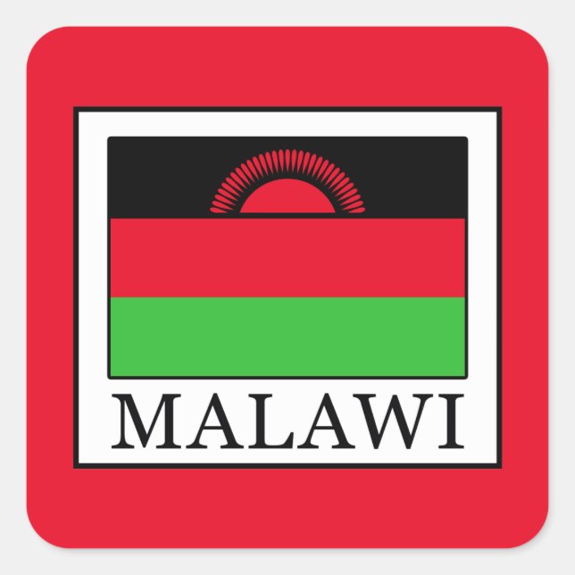 Sticker Carré Malawi (Devant)