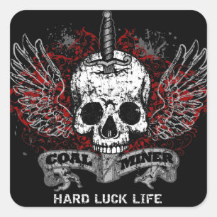 STICKER CARRÉ MALCHANCE