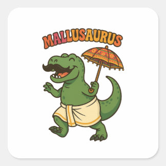 Sticker Carré mallusaurus bébé dino kerala