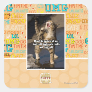 Sticker Carré Maman !