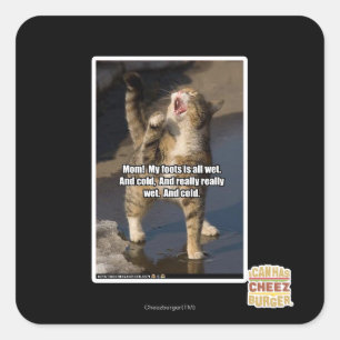 Sticker Carré Maman !