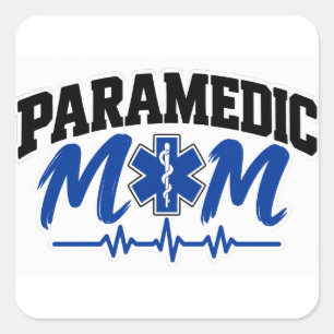 Sticker Carré Maman ambulancière