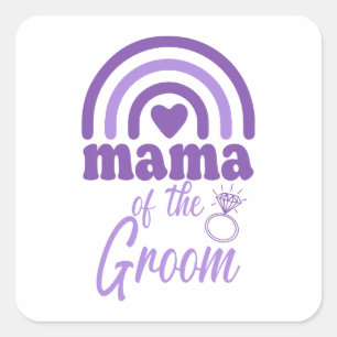 Sticker Carré Maman du marié