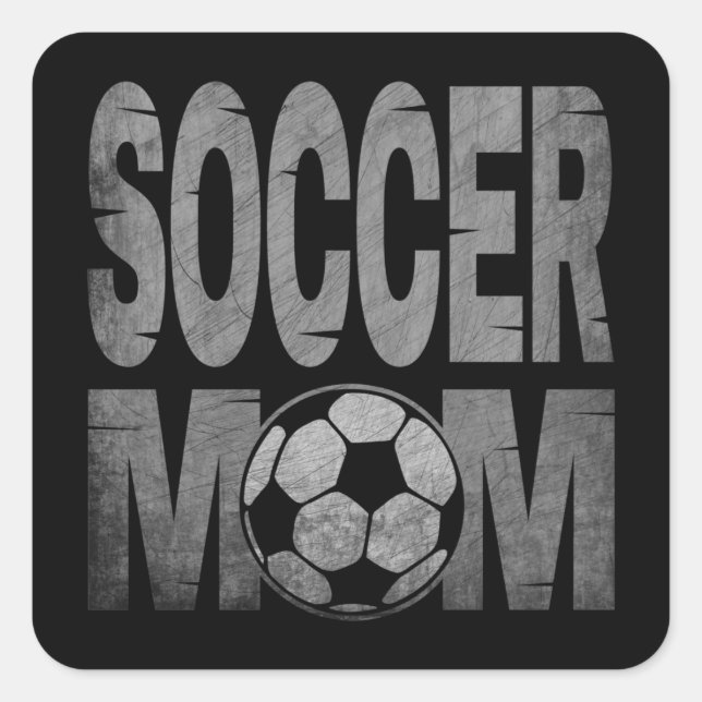 STICKER CARRÉ MAMAN FOOTBALL  (Devant)