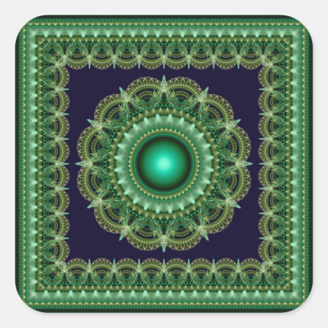 Sticker Carré Mandala vedette factice (Devant)