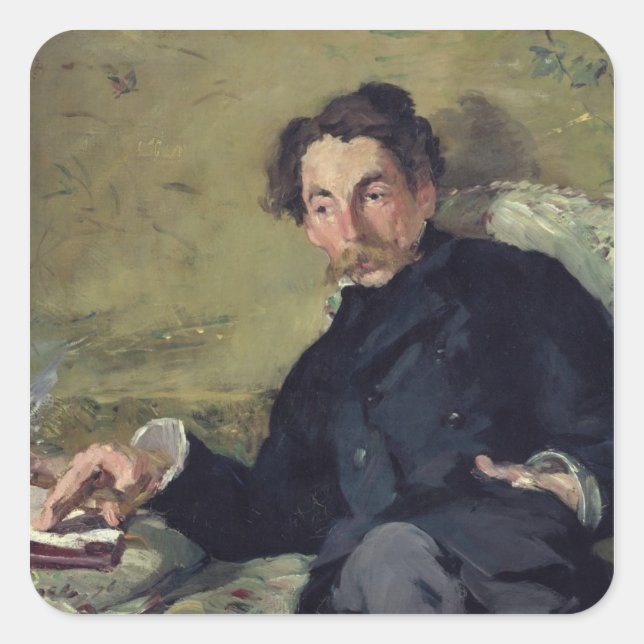 Sticker Carré Manet | Stephane Mallarme 1876 (Devant)