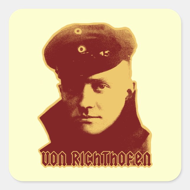 Sticker Carré Manfred Von Richthofen (Devant)