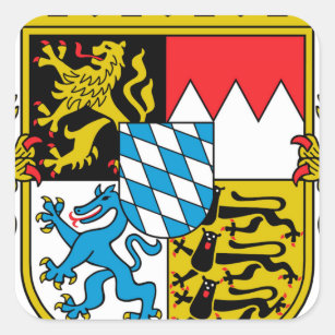 Autocollant La Bavière avec blason drapeau Drapeau 12 x 8 cm des autocollants autocollant 