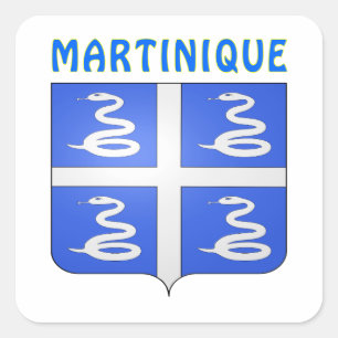Sticker Carré Manteau de la Martinique des bras