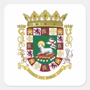 Sticker Carré Manteau de Porto Rico des bras