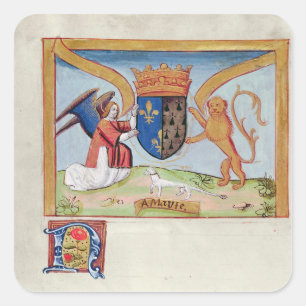 Sticker Carré Manteau des bras d'Anne de la Bretagne 1515