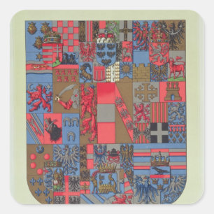 Sticker Carré Manteau des bras de l'empire austro-hongrois